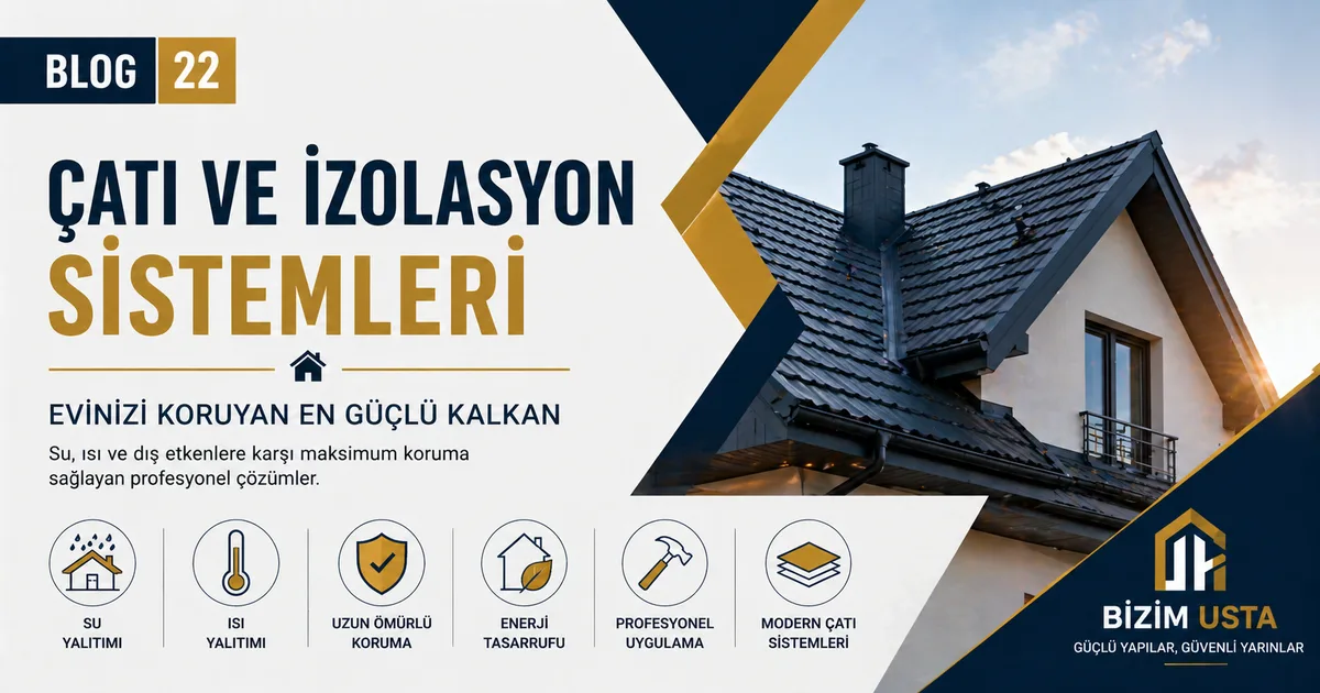 Çatı ve İzolasyon Sistemleri: Evinizi Koruyan En Güçlü Kalkan