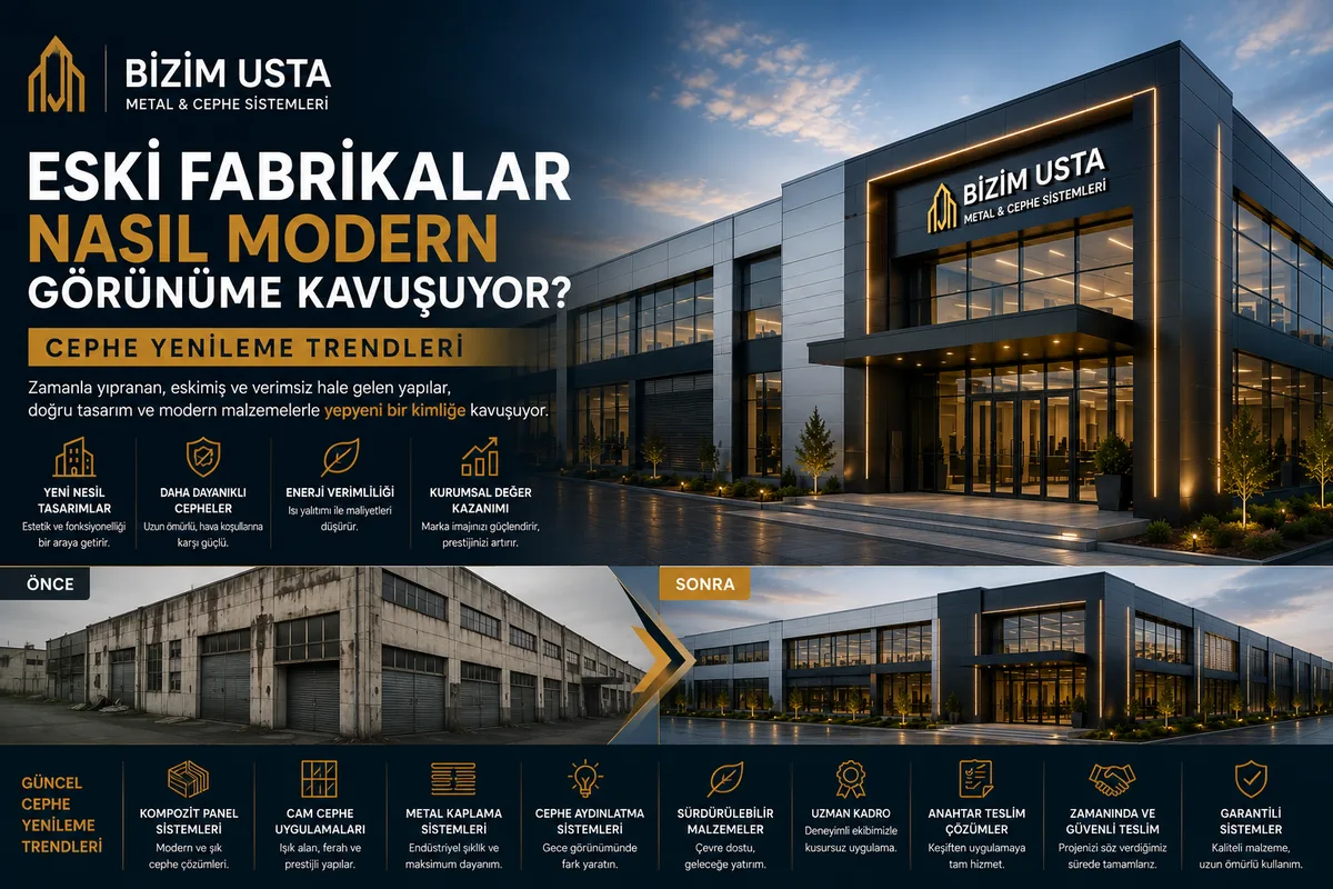Eski Fabrikalar Nasıl Modern Görünüme Kavuşuyo