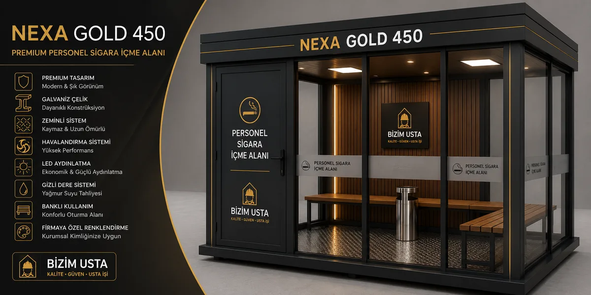 NEXA GOLD 450 Premium Personel Sigara İçme Alanı Sistemleri