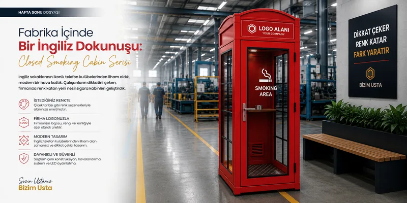 Fabrika İçinde Bir İngiliz Dokunuşu: Closed Smoking Cabin Serisi