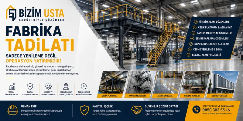Fabrika Tadilatı Neden Sadece Yenileme Değil, Operasyon Yatırımıdır?