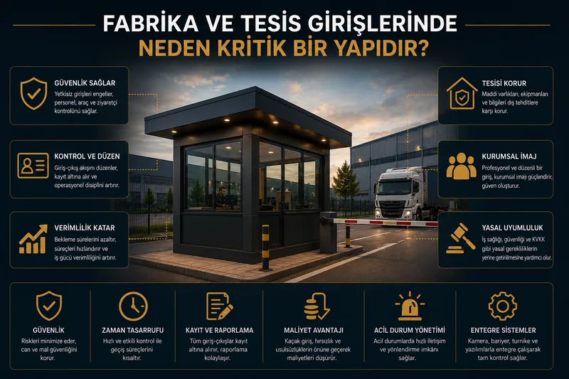 Fabrika ve Tesis Girişlerinde Neden Kritik Bir Yapıdır?