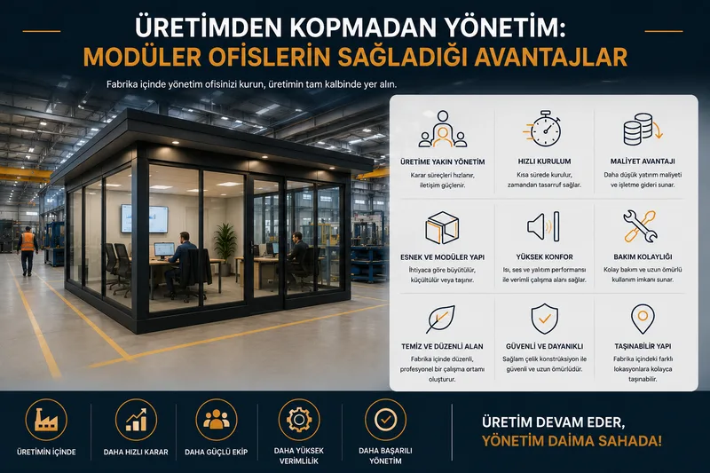 Üretimden Kopmadan Yönetim: Modüler Ofislerin Sağladığı Avantajlar