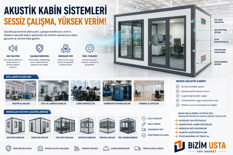 Akustik Kabin Sistemleri Neden Modern Fabrikaların Yeni Standardı Haline Geldi?