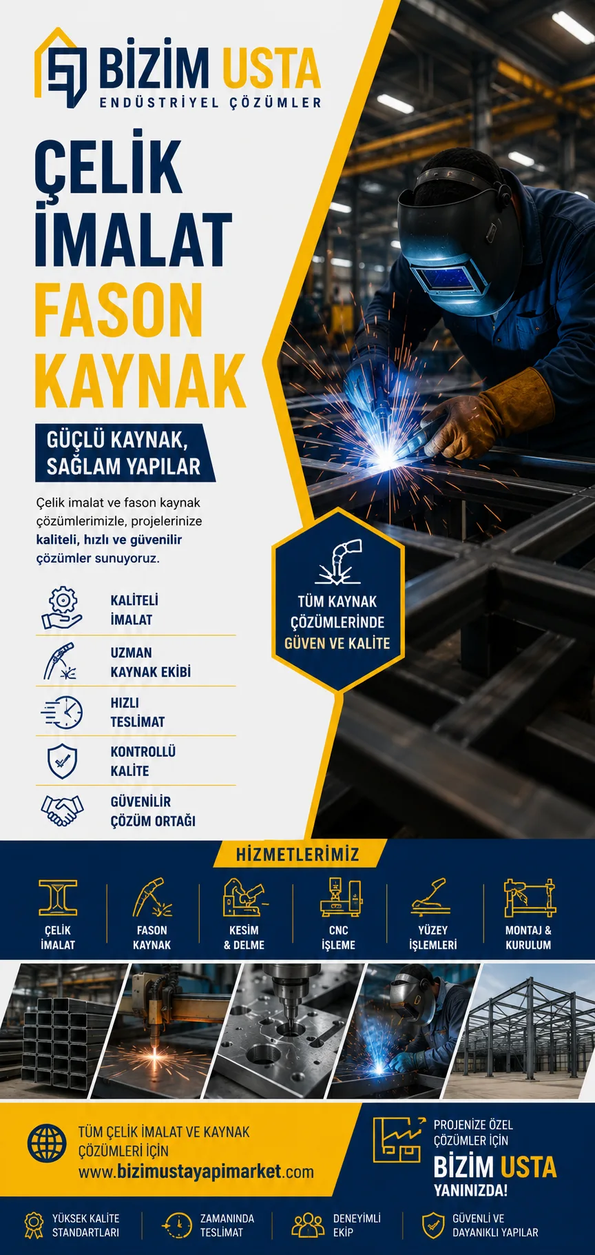 ÇELİK İMALAT FASON KAYNAK