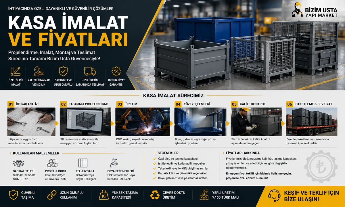 KASA İMALAT VE FİYATLARI