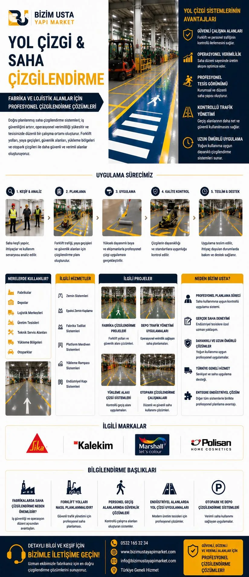 YOL ÇİZGİ SAHA ÇİZGİLENDİRME
